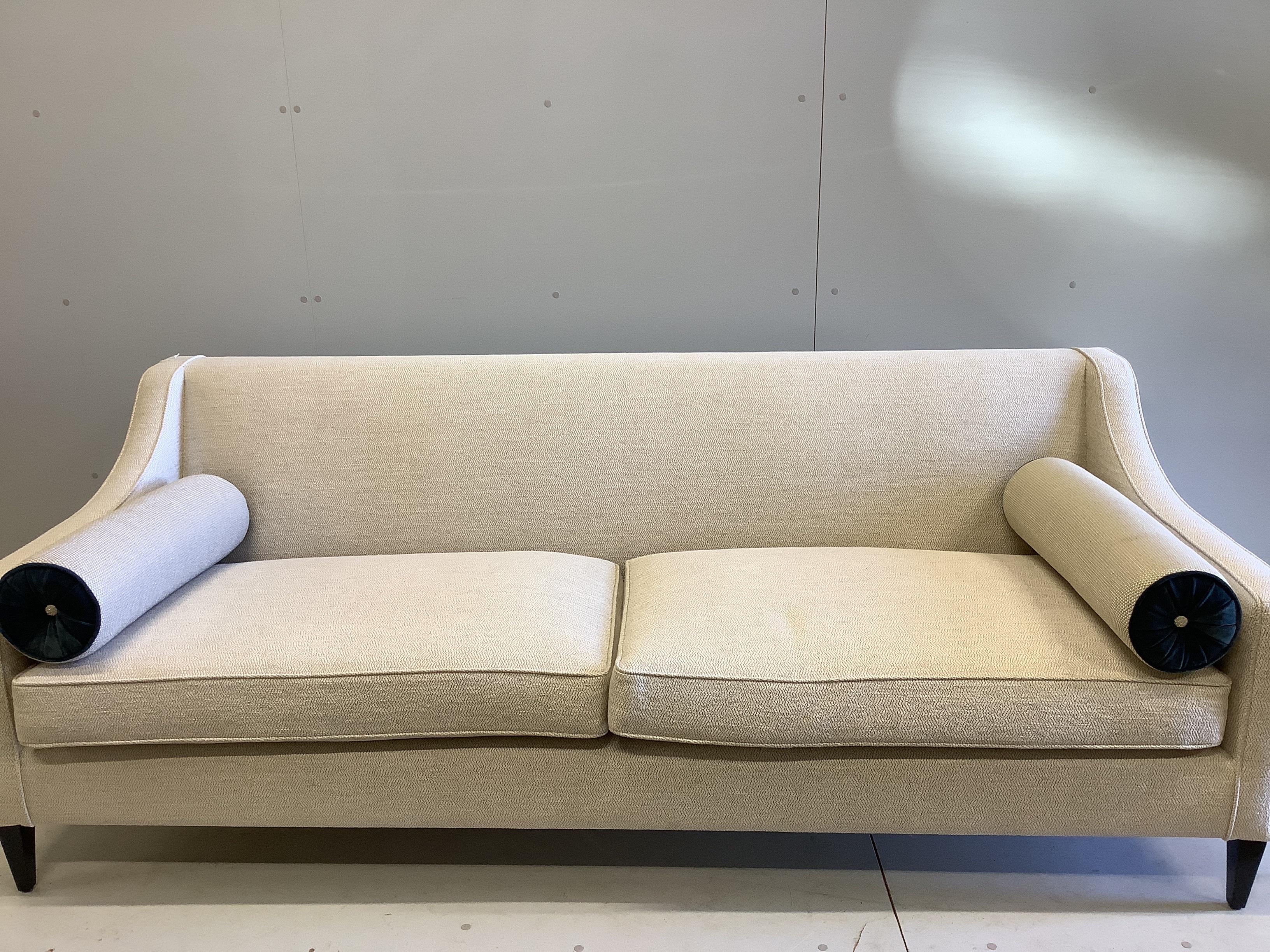 A Sofa & Chair Company Hogarth sofa upholstered in Andrew Martin Harrington Ecru fabric, width 210cm, depth 90cm, height 79cm